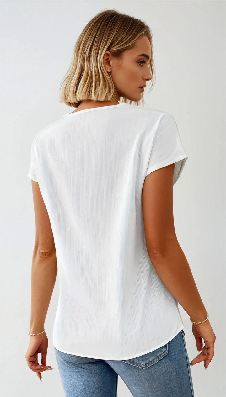 Harper V-Hals Blouse | Chic en lichte everyday top