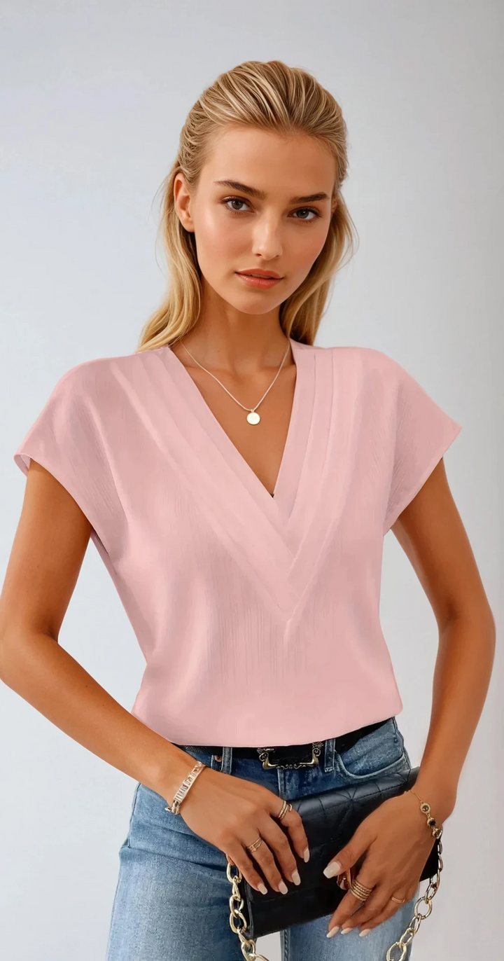 Harper V-Hals Blouse | Chic en lichte everyday top