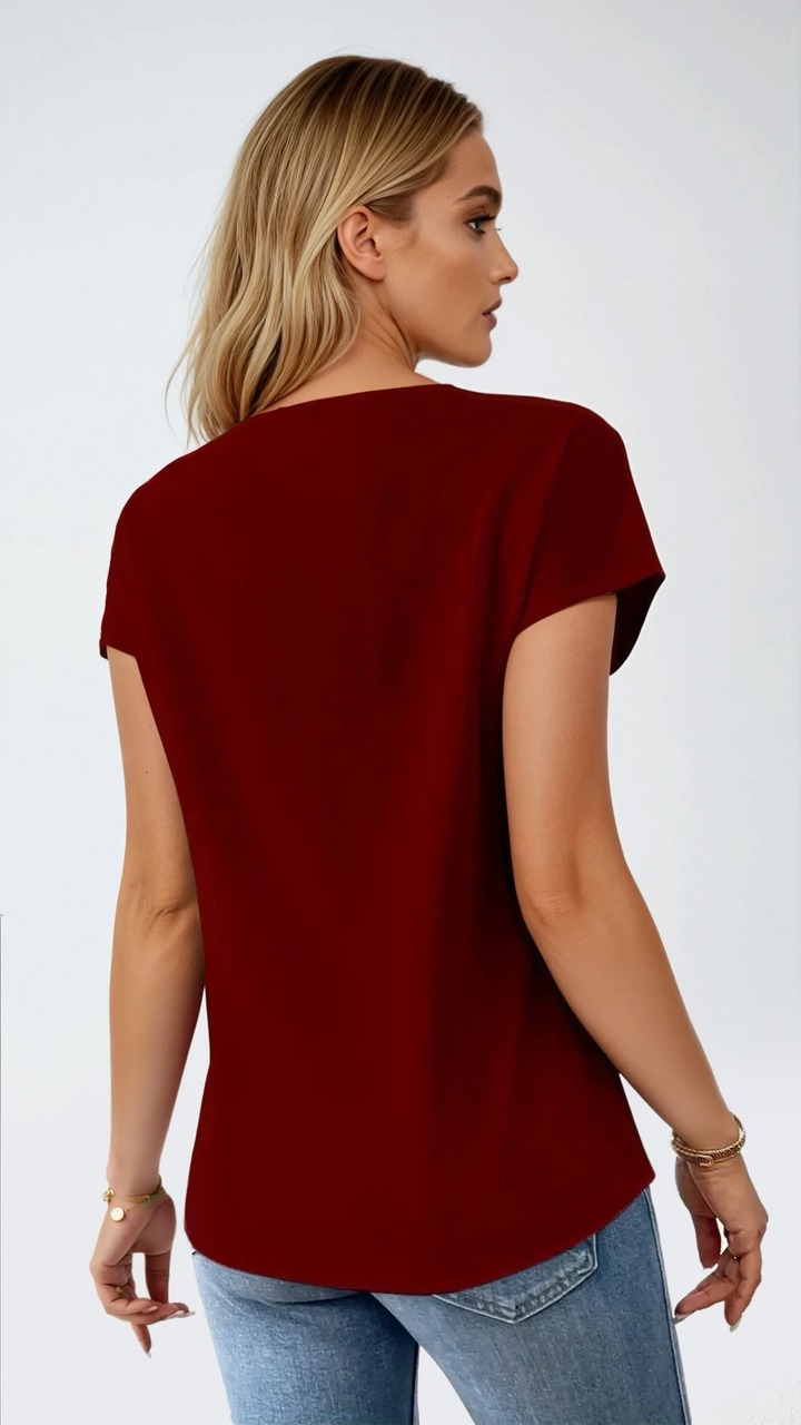 Harper V-Hals Blouse | Chic en lichte everyday top