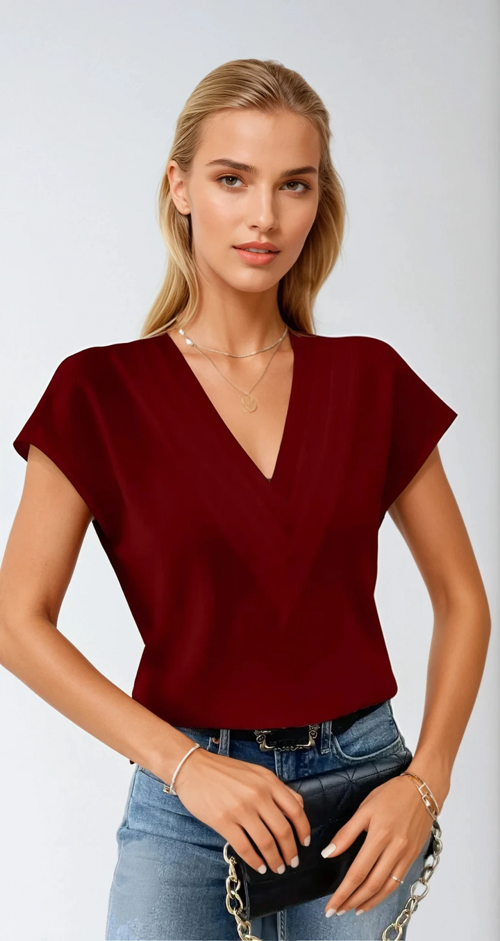 Harper V-Hals Blouse | Chic en lichte everyday top