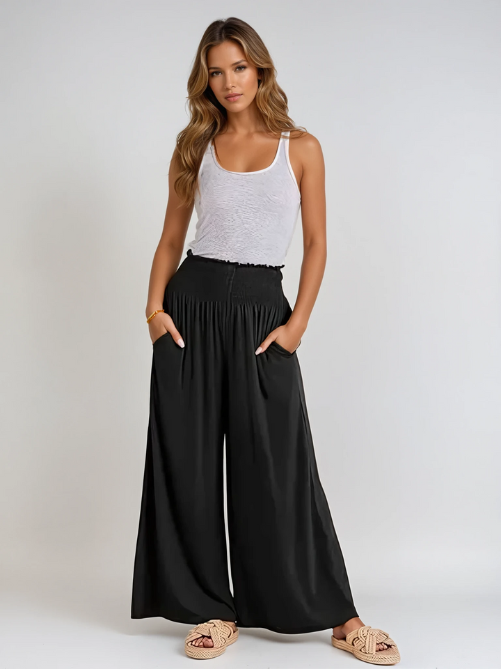 Byron Wide-Leg Pants | Comfortabele luchtige everyday essential