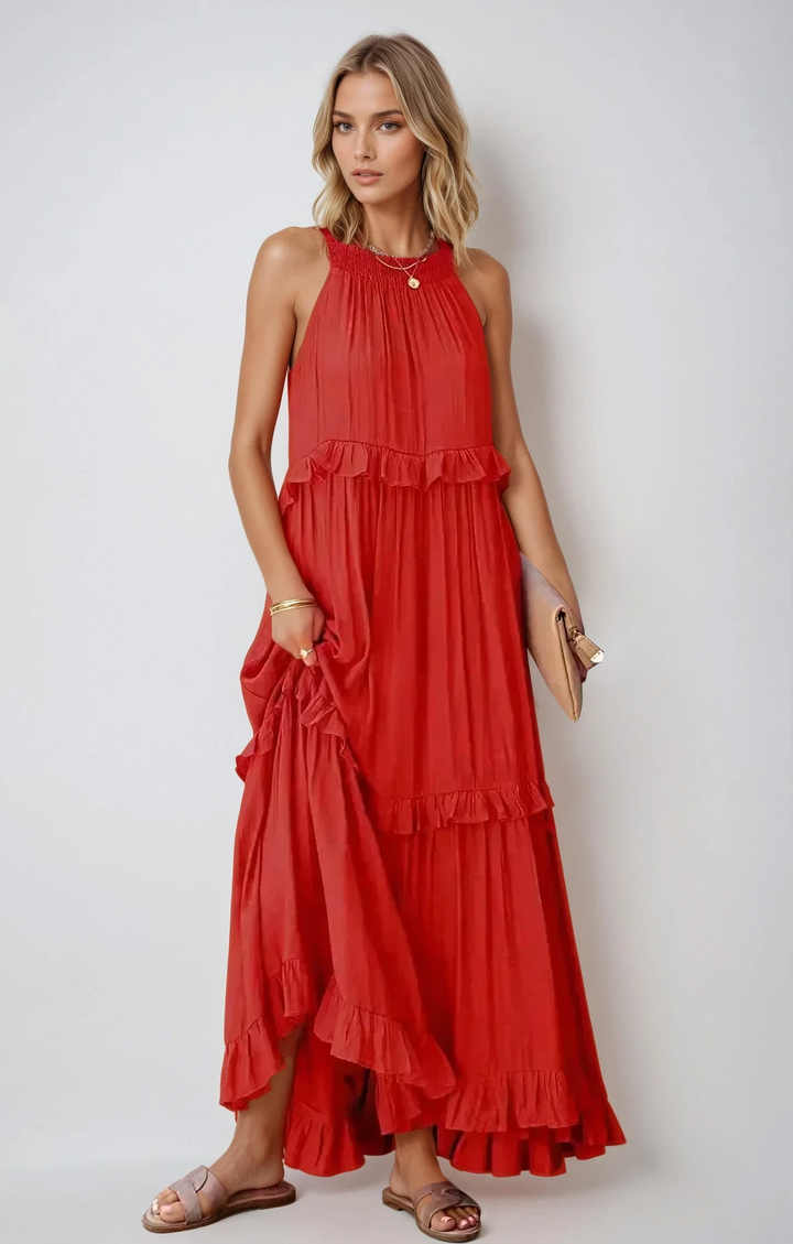Maribel Boho Maxi Jurk | Zwierige relaxte chique stijl