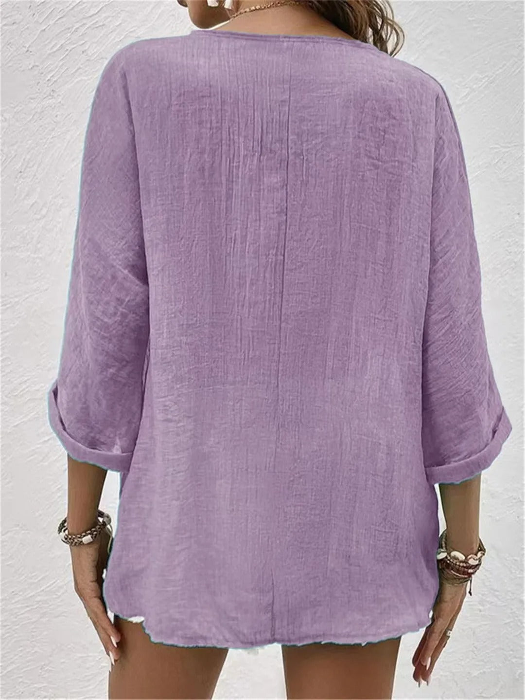 Nerina Button-Up Blouse | Relaxte boho chique stijl